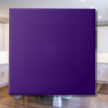 Carreau Couleur solide violette profonde | Classic Elegant<br><div class="desc">Couleur solide violette profonde | Classique | Élégant | tendance | Style | Cadeau</div>