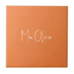 Carreau Couleur tendance - Tangerine fraîche Nom Carrelage