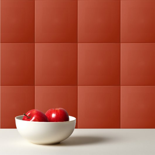 Carreau Couleur uni rouge brûlé orange