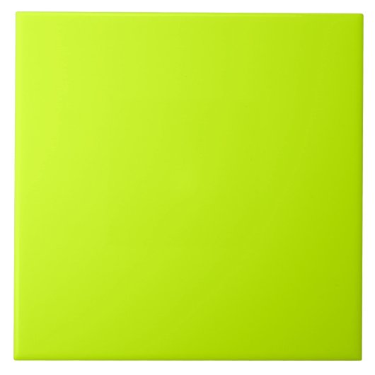 Carreau Couleur unie Lime électrique  (Devant)