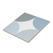 Carreau Couleurs bleues Un quatrième cercle conception géo (Côté)