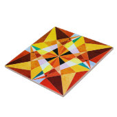 Carreau Couleurs chaudes Cool formes géométriques angulair (Côté)