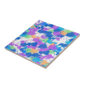 Carreau Couleurs cool Peinture Abstraite, Blurple (Côté)