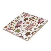 Carreau Couleurs d'automne en blanc pour les Feuilles tomb (Côté)