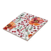 Carreau Couleurs de terre, Fleurs d'automne (Côté)