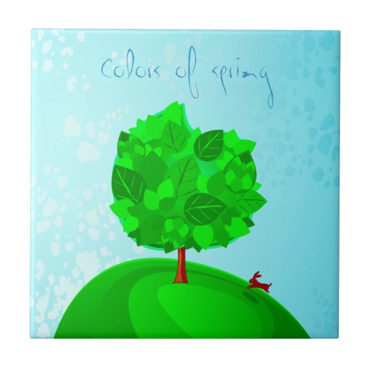 Carreau Couleurs du ressort, tuiles (Devant)