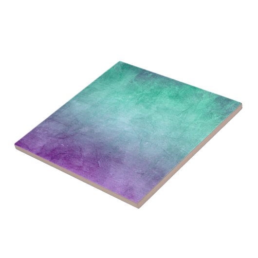 Carreau Couleurs Grunge - Sarcelle & Violet (Côté)