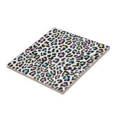 Carreau Couleurs multiples Empreinte de léopard (Côté)