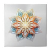 Carreau Couleurs pastel éclatantes Mandala (Devant)