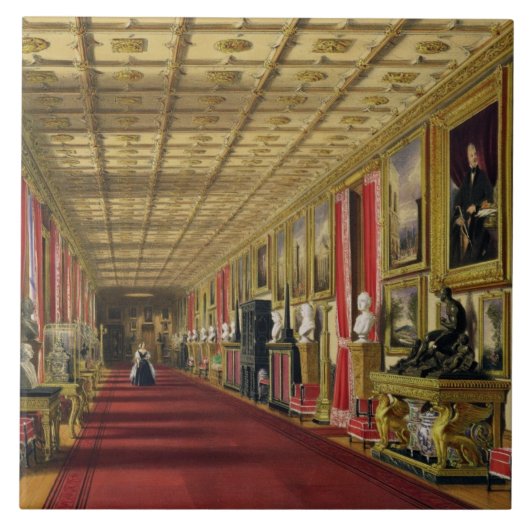 Carreau Couloir du sud, château de Windsor, 1838 (Devant)