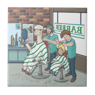 Carreau Coupe de cheveux d'alpaca