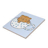Carreau Coupe Kawaii de fée de chat (Côté)