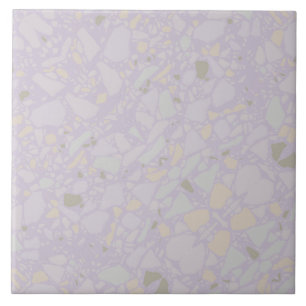 Carreau Coupe violet moderne simple effet terrazzo