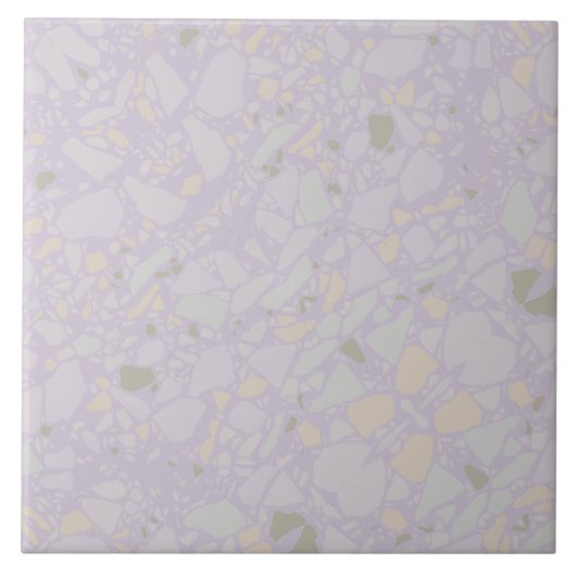 Carreau Coupe violet moderne simple effet terrazzo (Devant)