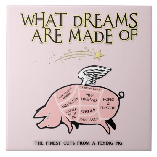 Carreau Coupes De Cochon Volantes-De Quoi Les Rêves Sont F (Devant)