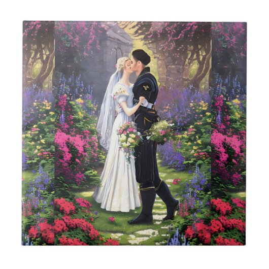 Carreau Couple dans le parc-56476 (Devant)