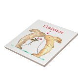 Carreau Couple de lapins s'embrassant Thunder_Cove (Côté)