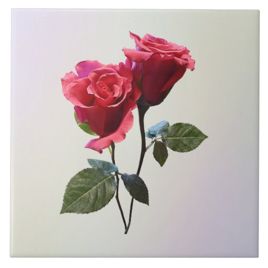 Carreau Couple de Roses (Devant)