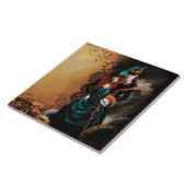 Carreau Couple élégant steampunk victorien Romance (Côté)