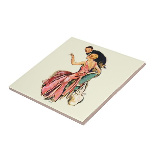 Carreau Couple engagé (Côté)