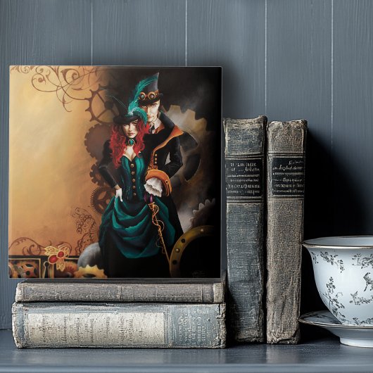 Carreau Couple victorien Steampunk