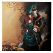 Carreau Couple victorien Steampunk (Devant)