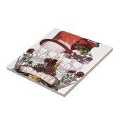 Carreau Couples de squelette de mariage d'amour de crâne (Côté)