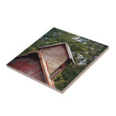 Carreau Coupole rouge fanée de grange (Côté)