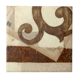 Carreau Coupure de journal vintage