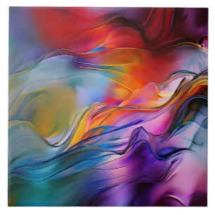 Carreau "Courants chromatiques" Abstrait contemporain