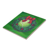 Carreau Courbe de Noël de Tennis Ball sur Green (Côté)