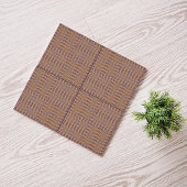 Carreau Courbes et points de maïs Neutres en vannerie