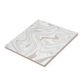 Carreau Courbes modernes design Marbre blanc gris beige 4- (Côté)