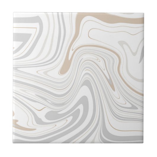Carreau Courbes modernes design Marbre blanc gris beige 6- (Devant)