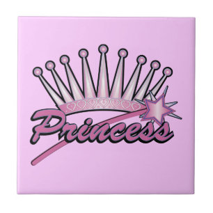 Carreau Couronne rose princesse