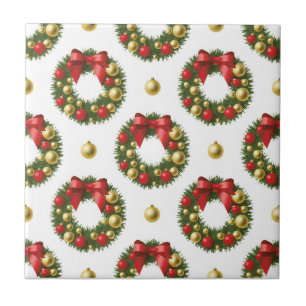 Carreau Couronnes de Noël