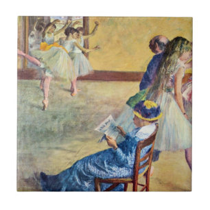 Carreau Cours de danse, salle de danse par Edgar Degas