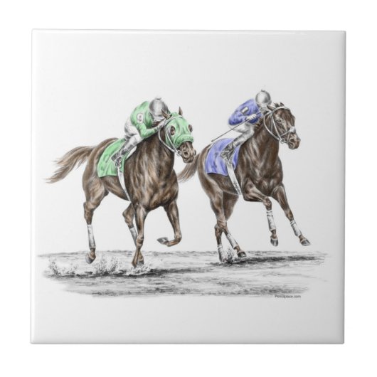 Carreau Course de chevaux à Thoroughbred (Devant)