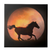 Carreau Course de la Moon Horse Art Tile (Devant)