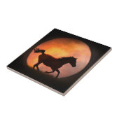 Carreau Course de la Moon Horse Art Tile (Côté)