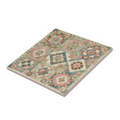 Carreau Courtepointe Patchwork Vert Sauge Maison de Campag (Côté)
