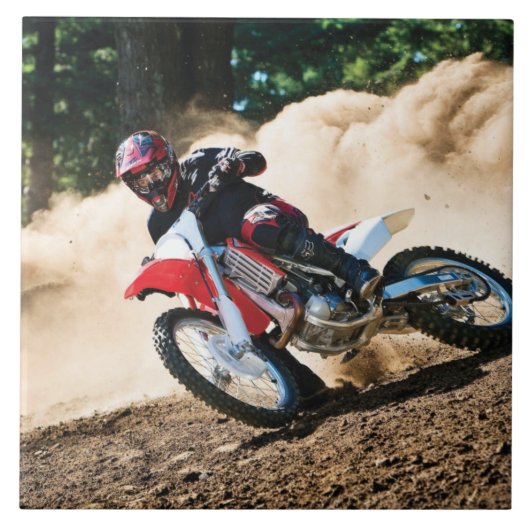 Carreau coussin de motocross (Devant)