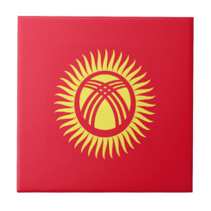 Carreau Coût bas ! Drapeau du Kirghizistan