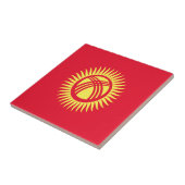 Carreau Coût bas ! Drapeau du Kirghizistan (Côté)