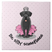 Carreau Coute Dog Ballet Princess Black Labrador Retriever (Devant)