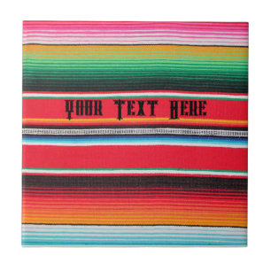 Carreau couverture de poncho mexicain avec texte Carrelage