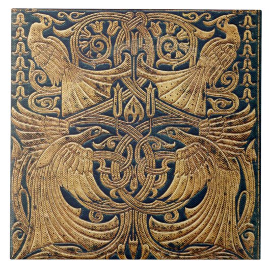 Carreau Couverture du livre Peacock Art Nouveau Victorien (Devant)