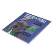 Carreau Couverture du magazine Boston Terrier Parody (Côté)