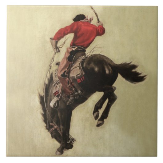 Carreau Couverture du magazine « Bucking Bronco » par NC W (Devant)