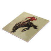 Carreau Couverture du magazine "Bucking Bronco" par NC Wye (Côté)